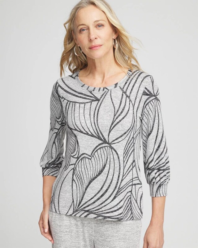 Zenergy Soft Essentials 3/4 Sleeve Top - image 1